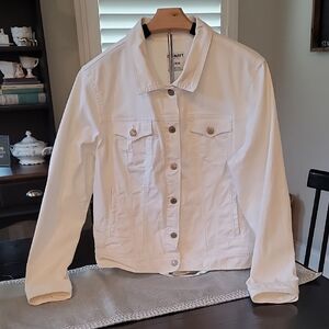 Old Navy Womens White Jean Jacket
